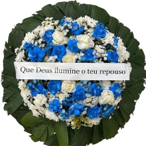 Coroa de Flores Azul