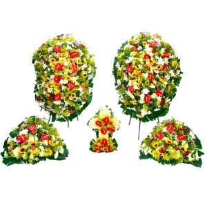 Cojunto de Coroas de Flores Premium